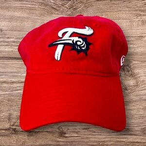 Reading Fighting Phils Red Baseball Cap with Embroidered Logo